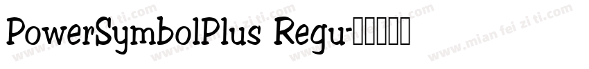 PowerSymbolPlus Regu字体转换